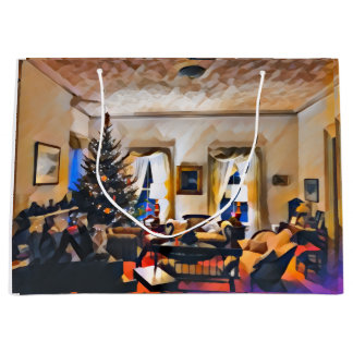 Sacola Para Presentes Grande A Sala de Natal