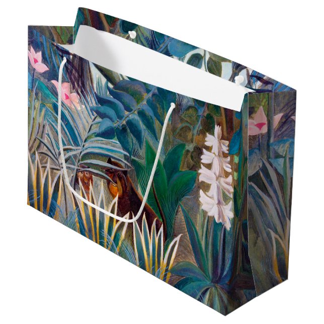 Sacola Para Presentes Grande A Selva Equatorial, Rousseau Large Gift Bag (Frente inclinada)