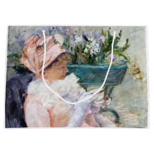 Sacola Para Presentes Grande A Taça do Chá, Mary Cassatt