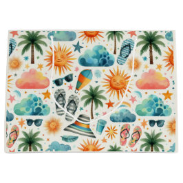 Sacola Para Presentes Grande A vida é uma praia