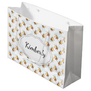 Sacola Para Presentes Grande Abeja Personalizada Bumble