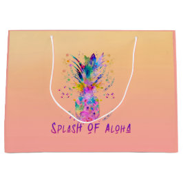 Sacola Para Presentes Grande Abertura de Aloha