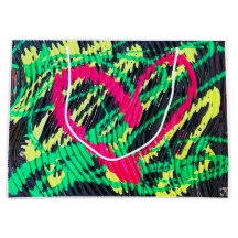 Abstrato Bag Gift Impressão de pintura de neon de 