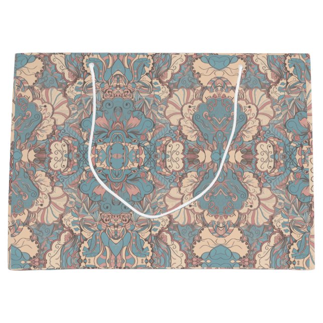 Sacola Para Presentes Grande Abstrato de Pastel (Frente)