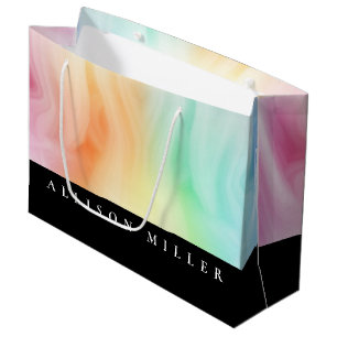 Sacola Para Presentes Grande Abstrato Designer Moderno Personalizado