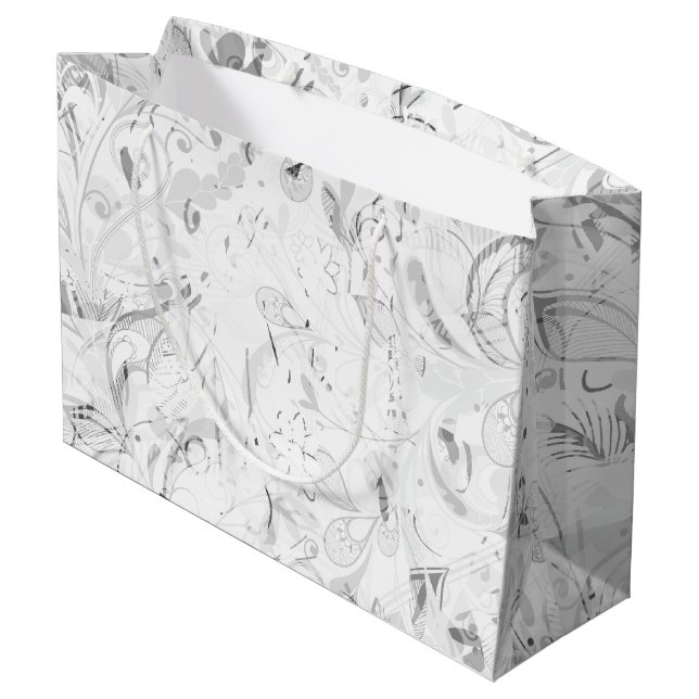 Sacola Para Presentes Grande Abstrato Mandala 4 (Verso inclinado)