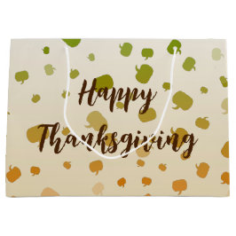 Sacola Para Presentes Grande Ação de Graças Pumpkins