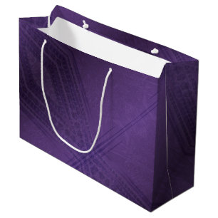 Sacola Para Presentes Grande Aceitação Padrão de Boho Eclético Violet