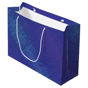 Sacola Para Presentes Grande Aceitação Padrão de Chibori Azul Violeta