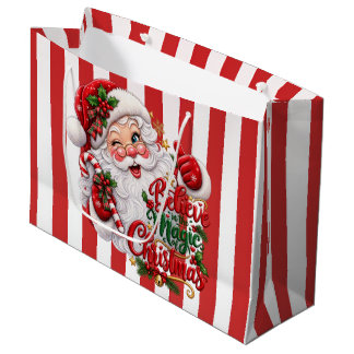 Sacola Para Presentes Grande Acredite na Magia do Natal