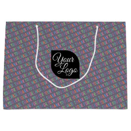 Sacola Para Presentes Grande Adicione Seu Logotipo Obrigado Pela Sua Marca De C