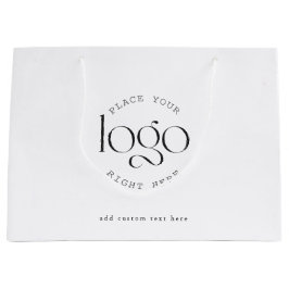 Sacola Para Presentes Grande Adicione Seu Logotipo Personalizado Promocional Em