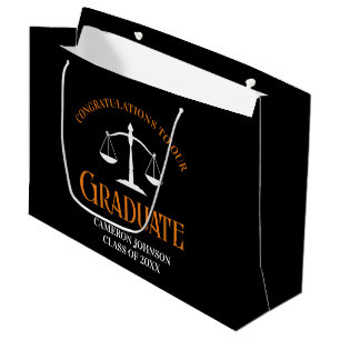 Sacola Para Presentes Grande Advogado de Graduação da Escola de Direito de Lara