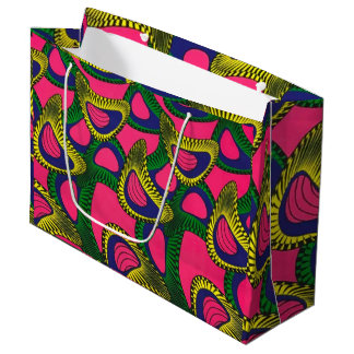 Sacola Para Presentes Grande African Print Large Gift Bag