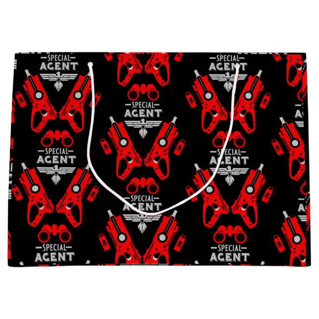 Sacola Para Presentes Grande Agente Especial Kid (Frente)