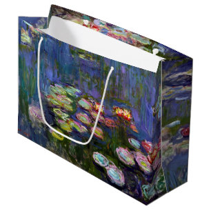 Sacola Para Presentes Grande Água Lily Pond, Monet Large Gift Bag