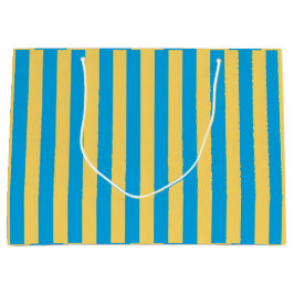 Sacola Para Presentes Grande Albatroz Azul e Amarelo Strike