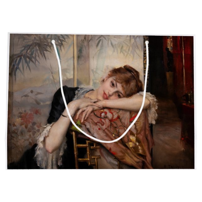 Sacola Para Presentes Grande Albert Edelsense - O Parisienne / Virginie (Verso)