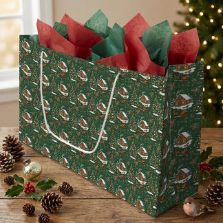 Sacola Para Presentes Grande Alegria de Natal
