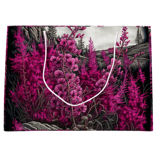 Sacola Para Presentes Grande Algas 7 (Frente)