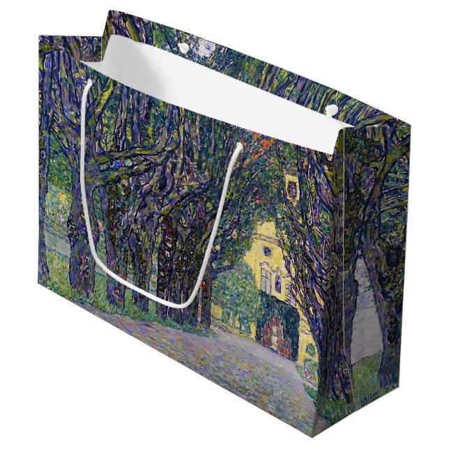Sacola Para Presentes Grande Allee em Schloss Kammer, Gustav Klimt (Frente inclinada)