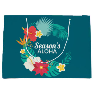 Sacola Para Presentes Grande Aloha da temporada