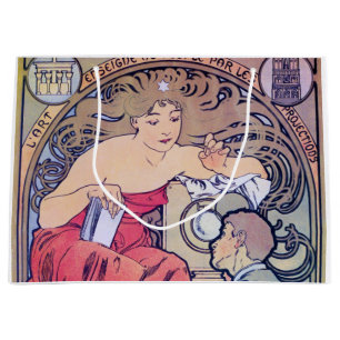 Sacola Para Presentes Grande Alphonse Mucha