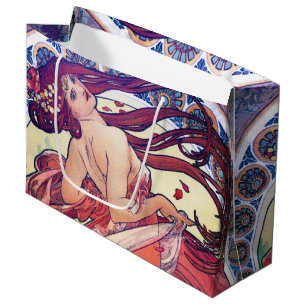 Sacola Para Presentes Grande Alphonse Mucha