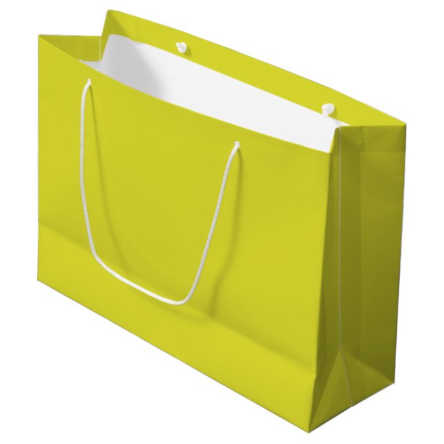 Sacola Para Presentes Grande Amarelo (Frente inclinada)