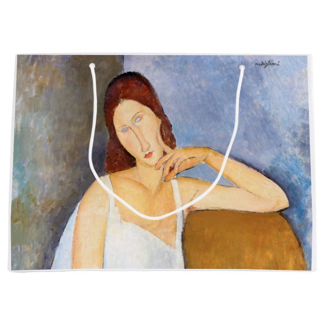 Sacola Para Presentes Grande Amedeo Modigliani - Jeanne Hebuterne (Frente)