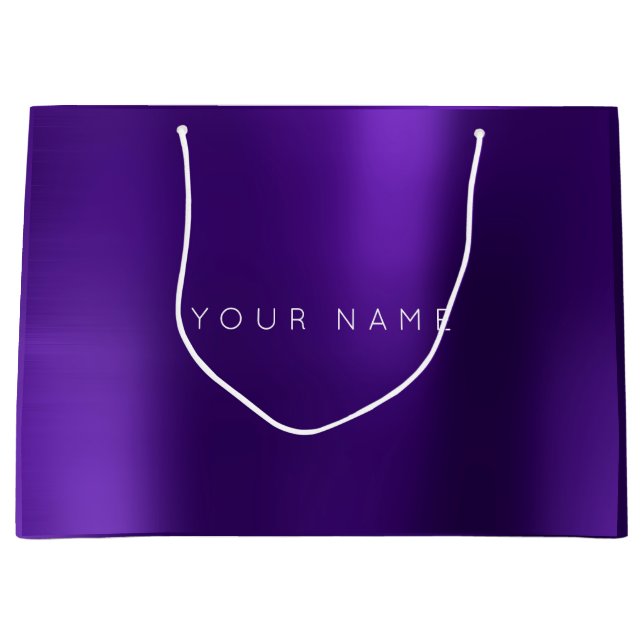 Sacola Para Presentes Grande Ametist White Plum Minúsculo Favor Espessura Estre (Frente)