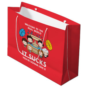 Sacola Para Presentes Grande AMIGOS™ Bem-vindo ao Chibi do Mundo Real