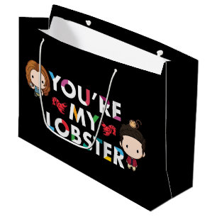 Sacola Para Presentes Grande AMIGOS™ Ross & Rachel Lobster Chibi