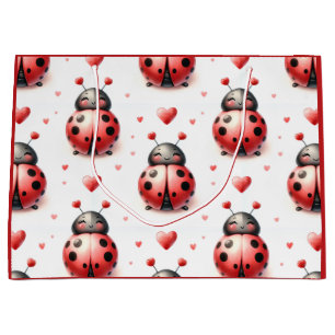 Sacola Para Presentes Grande Amor de Joaninha (personalizado)