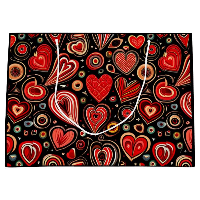 Sacola Para Presentes Grande Amor Noturno (Frente)