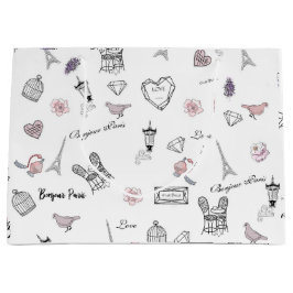 Sacola Para Presentes Grande Amor pela Peris Bohemian Chic Boho Girl