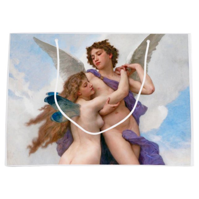 Sacola Para Presentes Grande Amour e Psyche, Bouguereau (Frente)