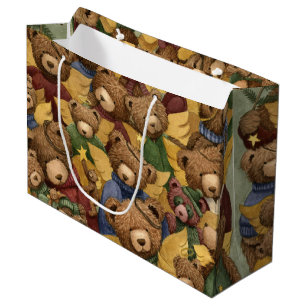 Sacola Para Presentes Grande Angel Bears
