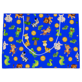 Sacola Para Presentes Grande Animais Africanos