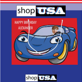 Sacola Para Presentes Grande Aniversário Carro Automotive Funny Cartoon Creativ