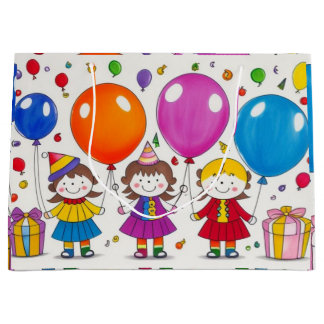 Sacola Para Presentes Grande Aniversário com Amigos