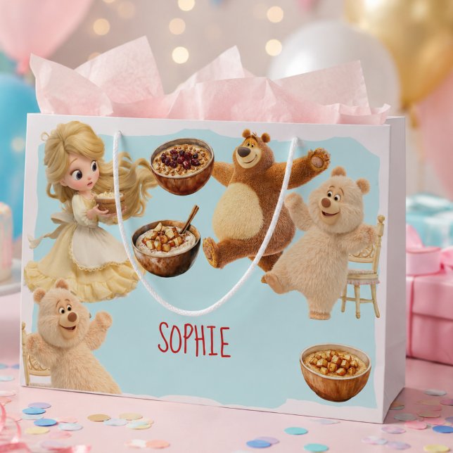 Sacola Para Presentes Grande Aniversário da Goldilocks (Criador carregado)
