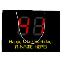 Aniversário de 41 anos: Estilo de relógio digital 