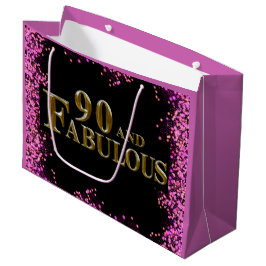 Sacola Para Presentes Grande Aniversário de 90 anos