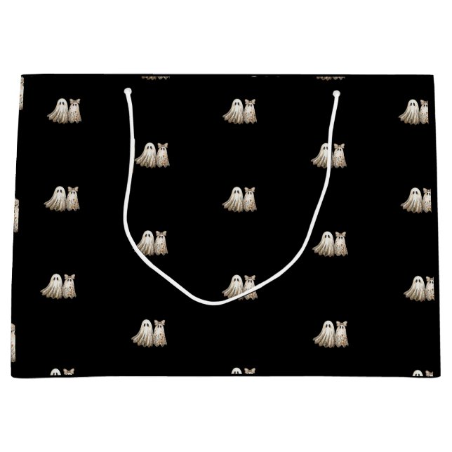 Sacola Para Presentes Grande Aniversário de Casamento Cute Halloween-Themed (Frente)