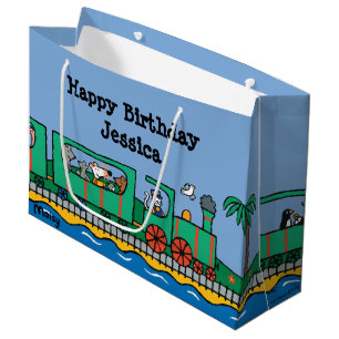 Sacola Para Presentes Grande Aniversário de Maisy e de amigos