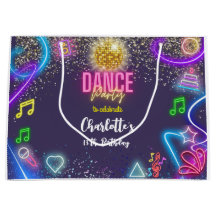 aniversário de Neon Dance Party