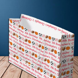 Sacola Para Presentes Grande Aniversário do Esporte