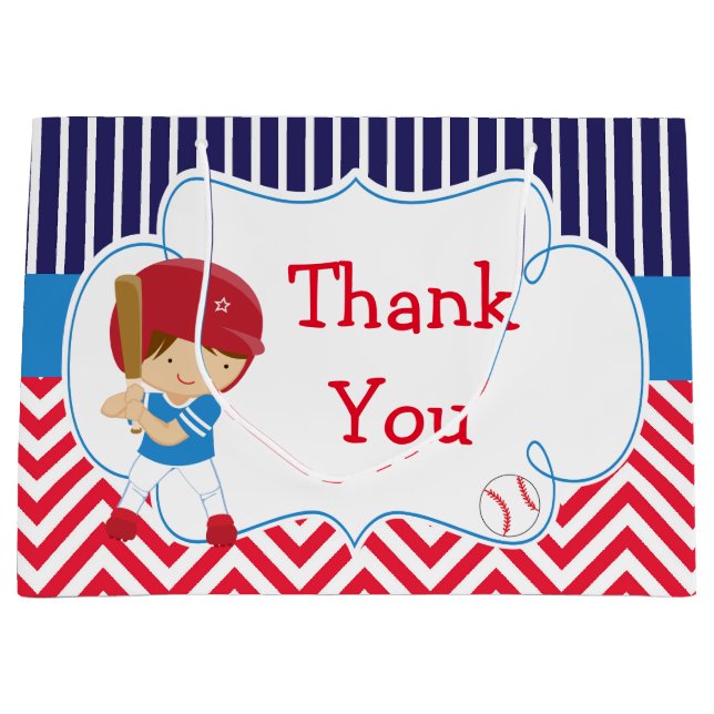 Sacola Para Presentes Grande Aniversário do Rapaz do Cabelo Brunette Bonito (Frente)