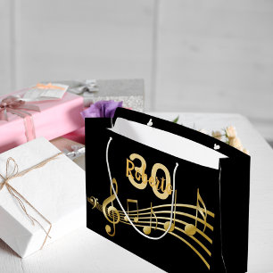 Sacola Para Presentes Grande Aniversário, música de ouro preto anota monograma